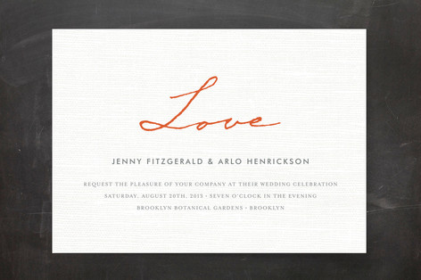 Simply in Love Wedding Invitations