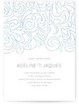 Ocean Flourish Wedding Invitations