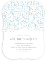 Ocean Flourish Wedding Invitations