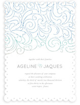 Ocean Flourish Wedding Invitations