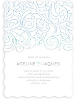 Ocean Flourish Wedding Invitations