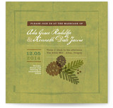 Rustic Pinecones Wedding Invitations
