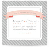 Grey Sugar Stripe Wedding Invitations
