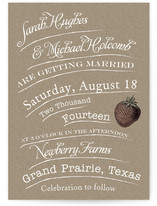 Rustic Type Wedding Invitations