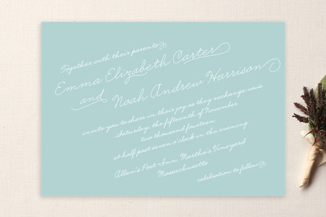 Calligraphy Wedding Invitations