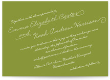 Calligraphy Wedding Invitations