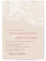 White Lace Wedding Invitations