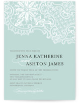 White Lace Wedding Invitations