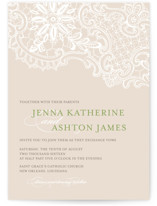 White Lace Wedding Invitations