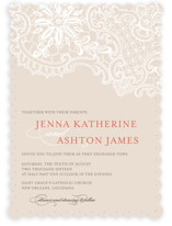 White Lace Wedding Invitations