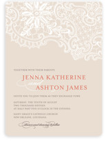 White Lace Wedding Invitations