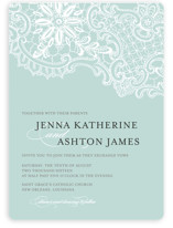 White Lace Wedding Invitations