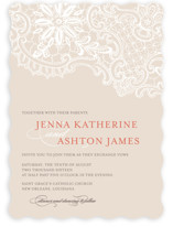 White Lace Wedding Invitations