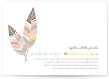 Spirit Feathers Wedding Invitations