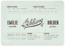 Mr. Laurence Wedding Invitations