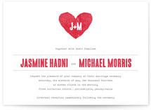One Heart Wedding Invitations