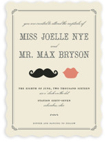 Stache + Kiss Wedding Invitations