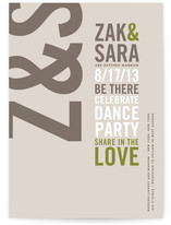 Type Stack Wedding Invitations