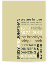 My Type Wedding Invitations