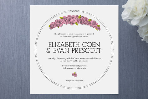 Parisian Blooms Wedding Invitations