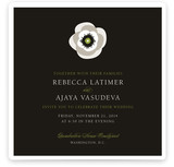 White French Anemone Wedding Invitations