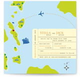 Board on Our Journey of Love Wedding Invitations