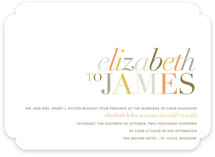 Tonality Wedding Invitations