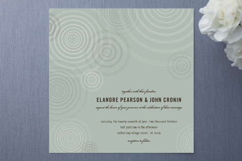 Romantic Ripple Wedding Invitations