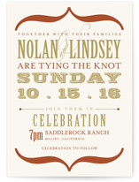 Bold Brackets Wedding Invitations