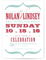 Bold Brackets Wedding Invitations