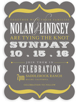 Bold Brackets Wedding Invitations