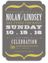 Bold Brackets Wedding Invitations