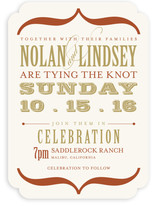 Bold Brackets Wedding Invitations