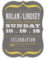 Bold Brackets Wedding Invitations