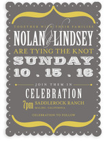 Bold Brackets Wedding Invitations