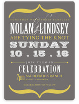 Bold Brackets Wedding Invitations