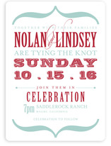 Bold Brackets Wedding Invitations