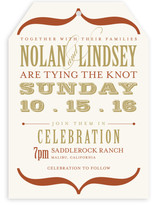 Bold Brackets Wedding Invitations