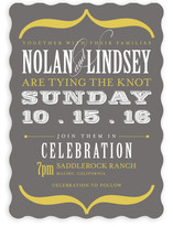 Bold Brackets Wedding Invitations