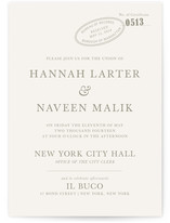 City Hall Wedding Invitations