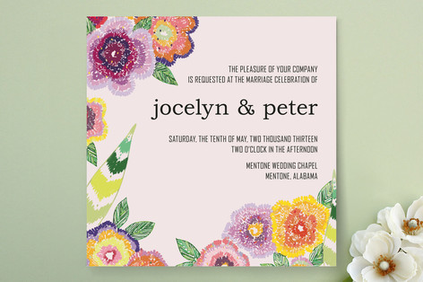 Wildflower Mead Wedding Invitations