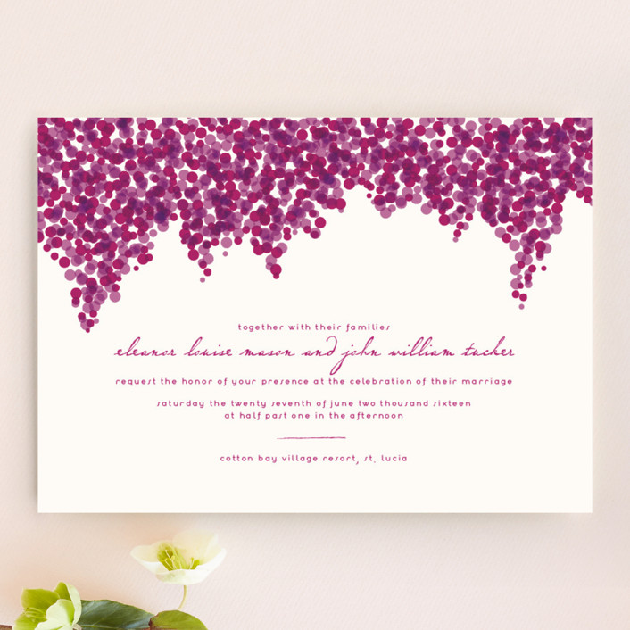 Свадебные приглашения Бугенвиль