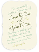 Just My Type Wedding Invitations