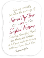 Just My Type Wedding Invitations