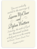 Just My Type Wedding Invitations