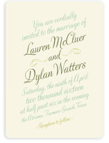 Just My Type Wedding Invitations