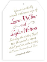 Just My Type Wedding Invitations