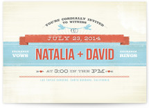 Festival Wedding Invitations