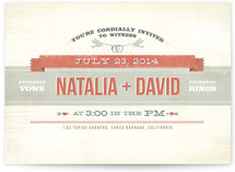 Festival Wedding Invitations