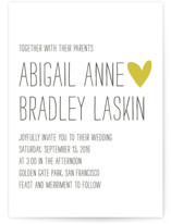 Passing Notes Wedding Invitations